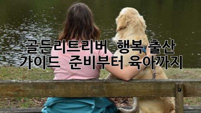 골든리트리버 🐶 행복 출산 가이드 🤰 준비부터 육아까지!